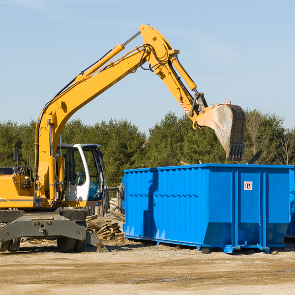 what kind of customer support is available for residential dumpster rentals in Prairie Creek